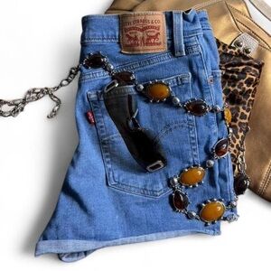 Levi Blue Jean Shorts